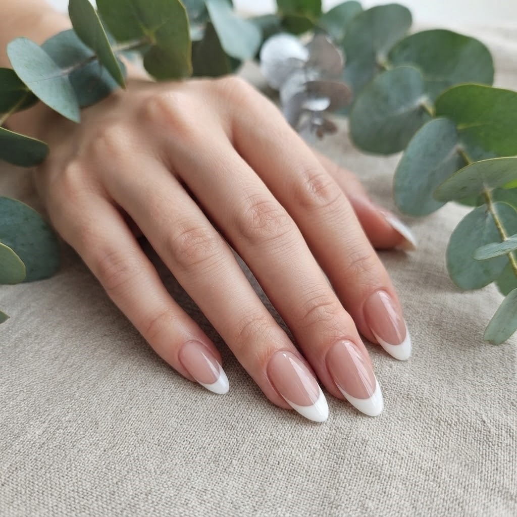 image Press-On Nails "French Milky Pink" – Amande S Tany Mena