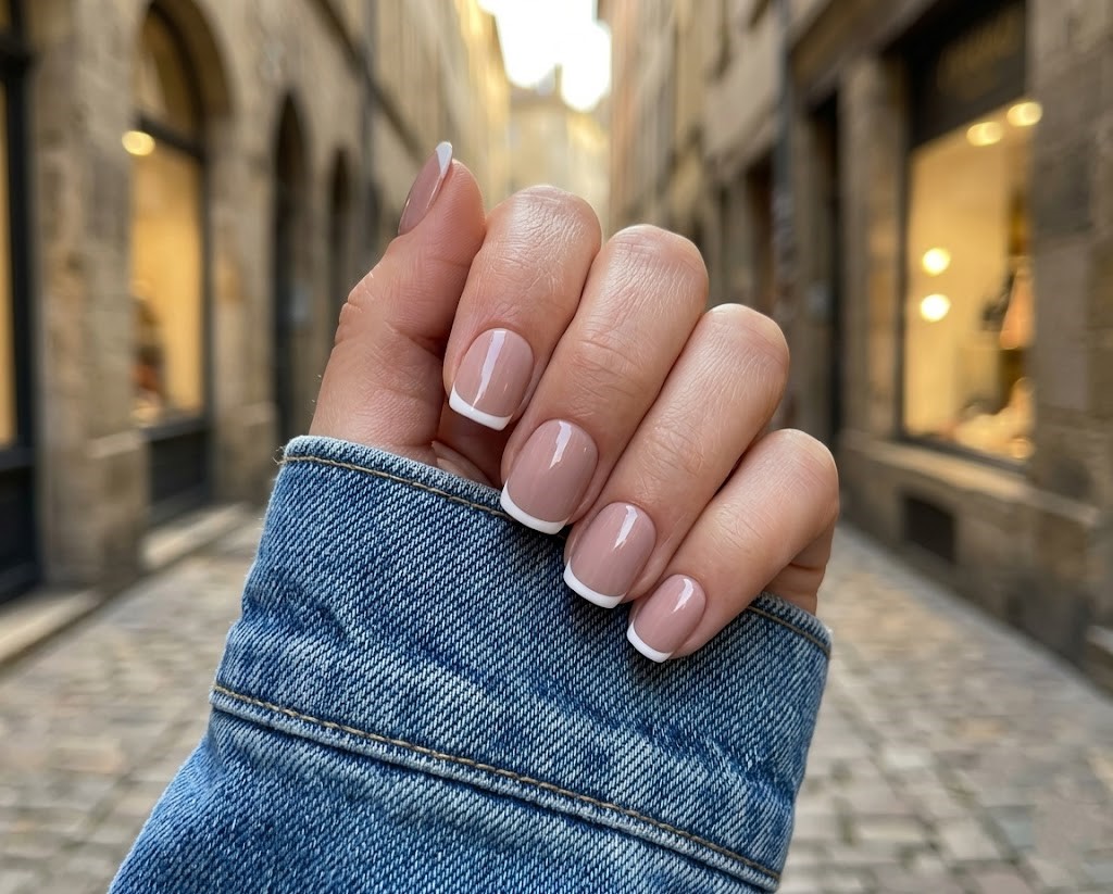 image Press-On Nails "French Milky Pink   " – Carré  S Tany Mena